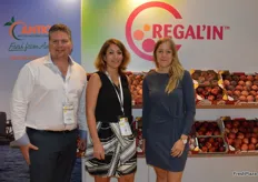 Justin Sheild from Antico International with Aurelie Nunez and Josephine Bonnet from Regal'In. Antico handle the sales and marketing in the EU for the Spanish production, Regal'In have the branding and breeding rights.