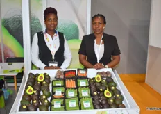 Grace Thuita and Anne Kavai from the Kenyan export company Keitt exports showed a wide range of vegetables