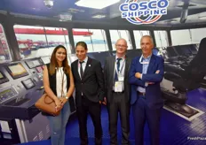 Nadine Kamal, Yahya Ahmed, Danny De bruyn and Marek Olejniczak from Cosco Shipping