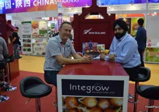 Intergor were at the tradefair for the first time, partly to celebrate the 20th anniversary of the company. Philip Bird was with a client.
