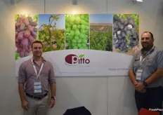 Christian Strydom and Pierre Van Dyk at the Pitto stand.