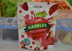 Batlow brought along a new product Happles - raspberry flavoured apples slices. They will go into production in December.