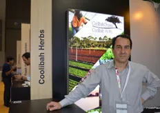 Coolibah Herbs were part of the Taste Australian stand for the first time - Vincent Eysseric.