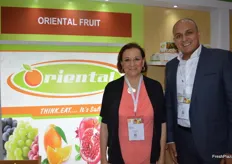 Shahira Fouad and Weal Soliman at the Oriental stand.