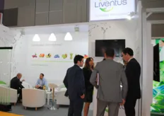 Chilean company Liventus, busy with meetings during the fair.