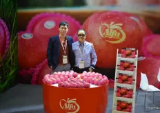 Richard and Steven Leung of Alfa Fruit Packers. Steven works together with his son Richard to set up modern packing facilities in China, they now have two plants, one in Shandong and one in Shaanxi.