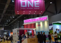 Busy conversations at the booth of ONE.