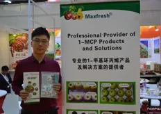 Albert of Maxfresh, his companies' products are used to keep fruits longer fresh.