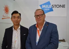 Kim Tan from Sun Cargo International Ltd. and Co van Es from Milestone Fresh.