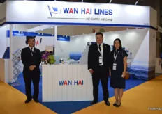 Wen Tzeng, Banny Chiao and Fanny Zhang from Wan Hai Lines Ltd.