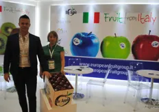 Milena Duberstein and Nicola Detomi from the European Fruit Group, Italy.