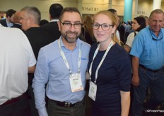 Michael Franks from Seeka and Kelly Den Herder from FreshPlaza