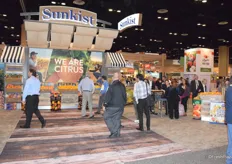 The booth of Sunkist 