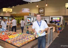 Chris Veillon of Pure Flavor promotes the Mini Munchies snack pack and Juno Bites