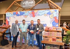 Leo van der Ven of Koppert Machines, Tim Robinson and Jan Korteland of Village Farms and Paul Koppert of Koppert Machines