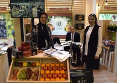 Sheimaa Kaoud and Noha El Adawj on the Royal for International Trade Co. stand. They export citrus, peppers and grapes, mainly to Europe and Asia.