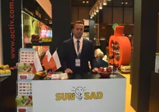 Marcin Stasiak is the commercial director for Sun-Sad and was in Madrid with their apples from Poland. They mainly export the apples to the Czech Republic, Germany and Spain.