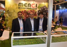 From left to right: Vishal Mishra, Ritesh Sakhuja and Pablo Rojas. They represent Merci, an exporter from India.