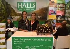 On the left is Leigh Green, Halls' marketing manager, on the right is Angelique Deveaux, commercial specialist for the French department. Halls is widely known for their avocados.