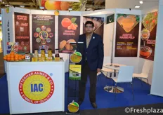 Waheed Ahmed (Director Marketing) from Iftekhar Ahmed & Co. (IAC). Grower, packer, processor and exporter of fresh fruit, vegetables, fruit pulp and concentrate.