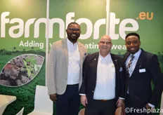Charles Ojei (Director) from Farmforte, James Obanor from Primeur and André Schaap (CEO) from Farmforte.