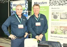 Richard Salvage and Ronald Van Stein from Maxstim with a grow stimulator. Rihard spoke about his company's major preparations for Brexit.