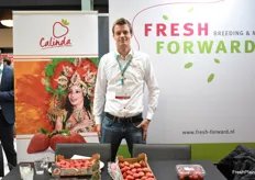 Koen Merkus from Fresh Forward had the Calinda strawberry which a great variety for growing in Spain, Morocco and Egypt.