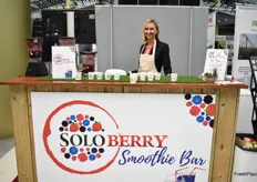 SoloBerry were making smoothies at the smoothie bar!