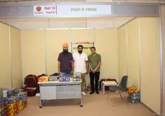 The team of Fruit o'Fresh Inc. On the far right is Sales Executive Dilraj Singh. They export apples, grapes and nectarines from India.