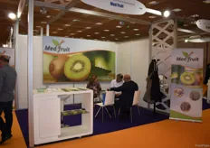 The team of Medfruit in the middle of a business meeting. They deal in kiwifruit and export to Egypt, France, Holland, the United Kingdom and a few other countries in Eastern Europe. 