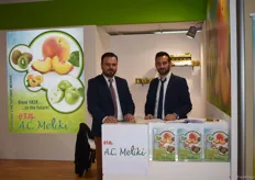 The team of A.C. Meliki. On the left is Tegousis Giorgos with his sales manager on the right.