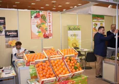 A multi stand for the companies Kolios, Porto Fruits and Spentzas.