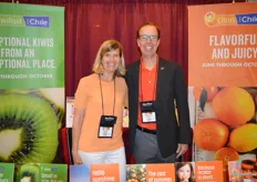 Karen Brux and Steve Hattendorf with Fruits from Chile are excited for the new citrus season that has just started, as well as a new kiwifruit program.