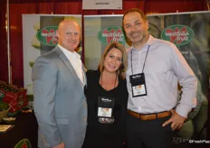 Kyle Lane, Angela Tallant and Andy Bruno with Westfalia Fruit. Originally from South Africa, the company has been marketing avocados in the US for the past four years.