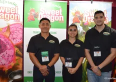 Isaias Guzman, Kimiya Manshadi and Anthony Shoghi with Moonland Produce proudly talk about the company's California-grown dragon fruit. The season will start in July and runs until early December.
