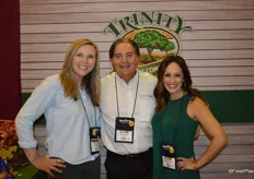 Jeri Elsasser, Levon Ganajian and Angela Hernandez with Trinity Fruit Company. 