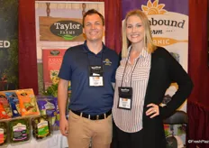 Kevin Trisko and Tracy Carranza with Earthbound Farm. The company was recently bought by Taylor Farms.