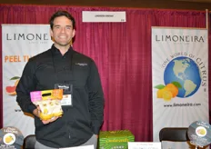 Ian Smetona with Limoneira shows a lemon trio including pink lemons, Meyer lemons and traditional lemons.
