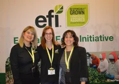 Rebecca Castrejón, Leanne Ruzzamenti and Rebecca Chavez with Equitable Food Initiative.