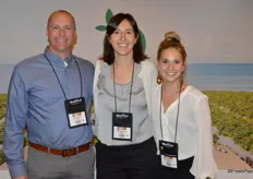 Mike Tucker, Michelle Sisson and Camille Hanna with Apeel Sciences.
