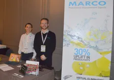 Marco has a stand in the networking area and were kept busy during the breaks. Mariette Hillborne and James Moore were on hand to tell visitors about Marco's products.