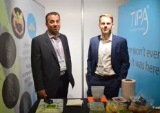 TIPA were at the show for the first time compostable packaging Amir Gross and Marc Fouche were at the stand.