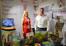 Sarah Weston and Darren Percy were on hand at the Schur Star Syetems stand to talk about the packing lines.