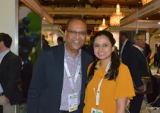Nitin Agrawal and his beautiful daughter Nidhi were visitng the show. Nidhi has recently joined the family business Euro Fruits which export Indian grapes.