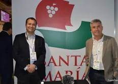 Gonzalos Hernandes and Christian Urban from Santa Maria grape exporters.