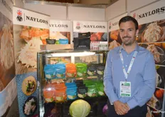 Ben Naylor from Naylor Farms was presenting a new coleslaw, along withh other products, which has a shelflife of 120 days using a cold press technique.
