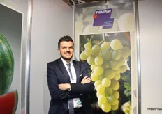 Saverio Fuccillo, sales export manager of Peviani. Among the most exported products, there are mini seedless watermelons and seedless table grapes.