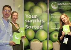 Jake Barwood (food coordination assistant), Lucy Cullen (marketing & communications officer-food) and Elina Kanela (senior marketing and communications officer - food) from FareShare, trusted redistribution partner to major UK retailer, including Tesco, Asda, Co-op, Morrisons, Aldi and others.