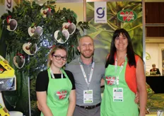 Jess Craften, Matthew Churchill and Sarah Gibson from Greencell Westfalia. The avocado experts ripen, pack and supply to the retail, foodservice and wholesale sectors in the UK.