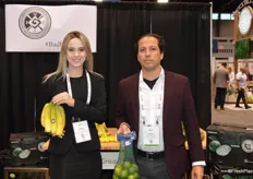 Maria Barrero and Ricardo Hernandez with Royalhalo US show bananas and limes.
